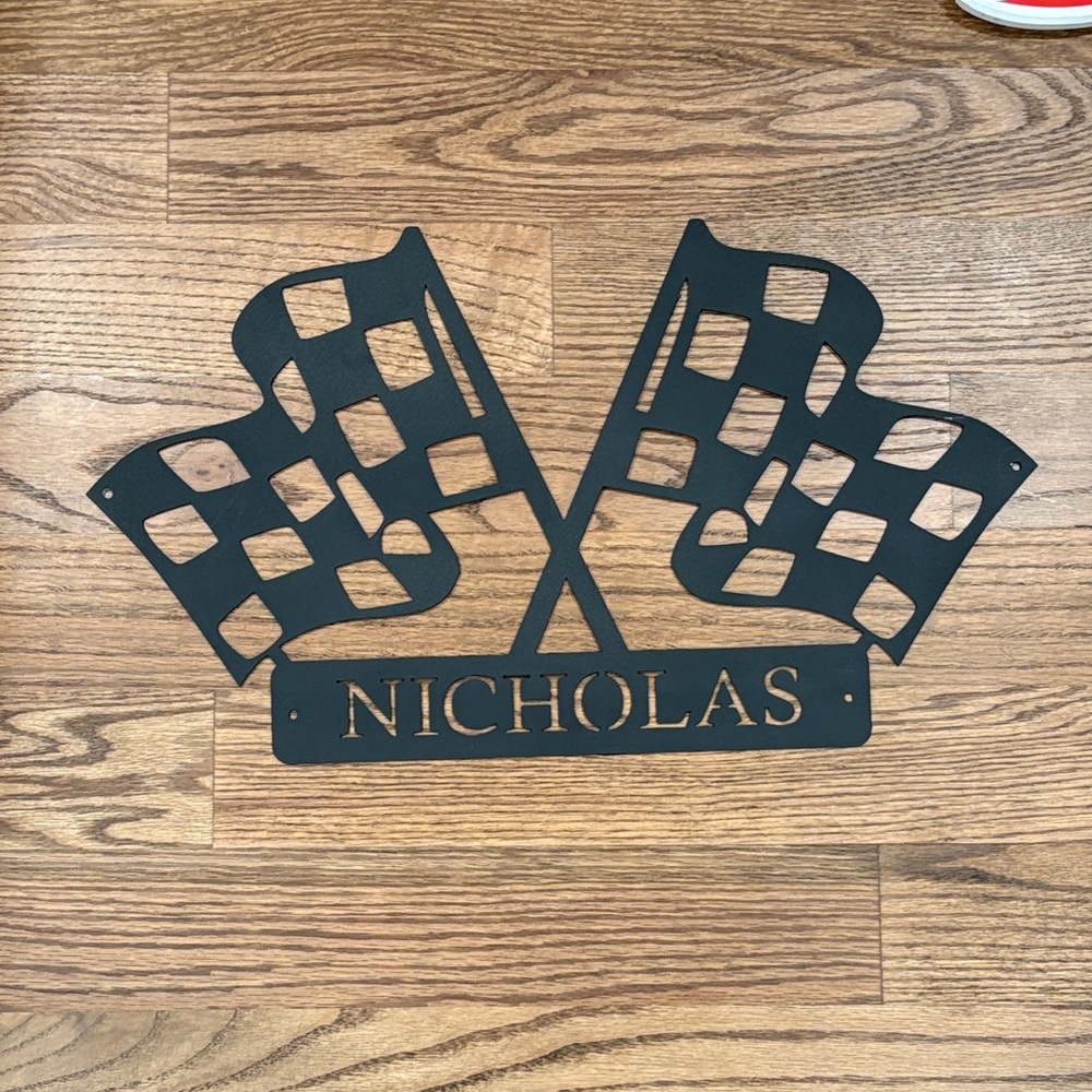 Racing sign